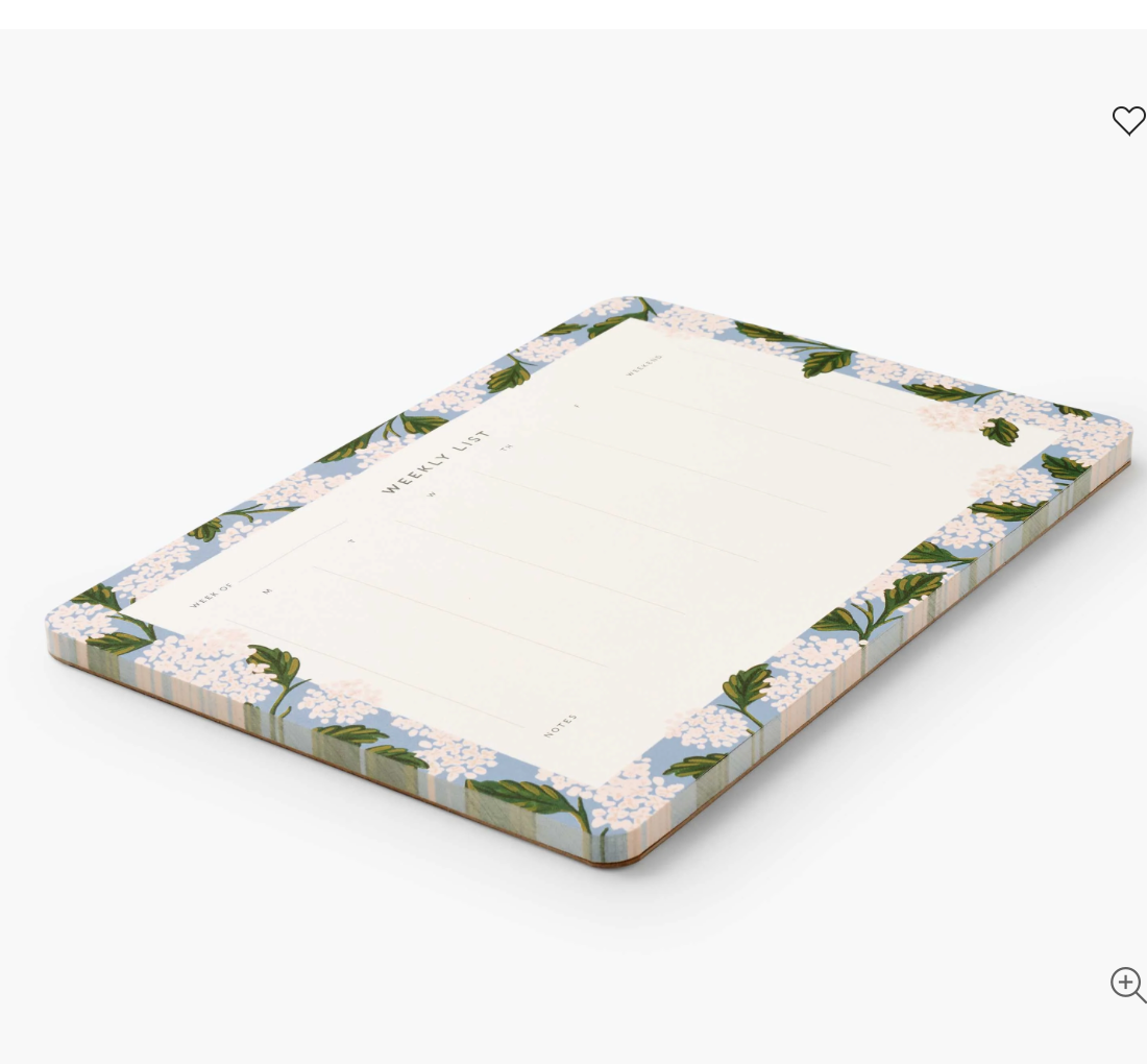 Rifle Paper Notepad Weekly Desk