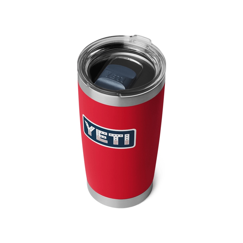 RAMBLER 20OZ TUMBLER Red Badge MAGSLIDER LID