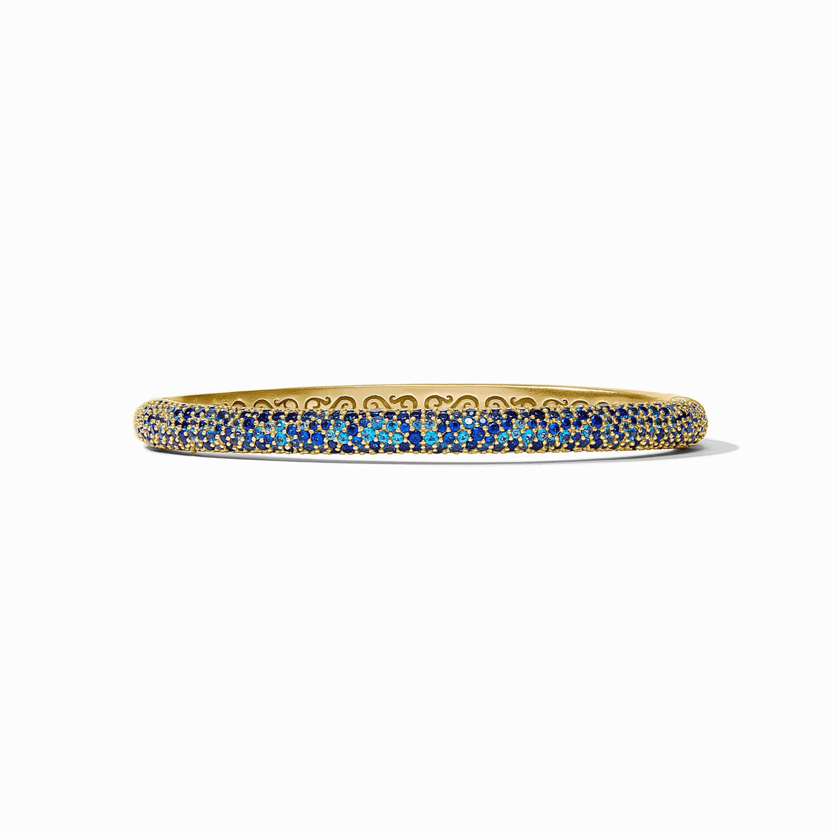 Stardust Hinge Bangle Sapphire Blue Gold OS
