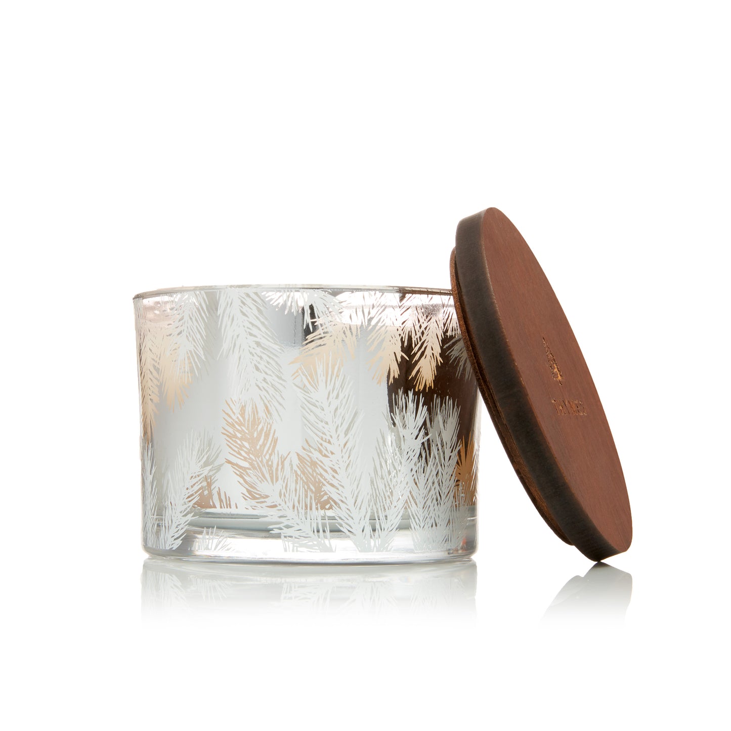 Candle Statement Pine Needle Silver Frasier Fir