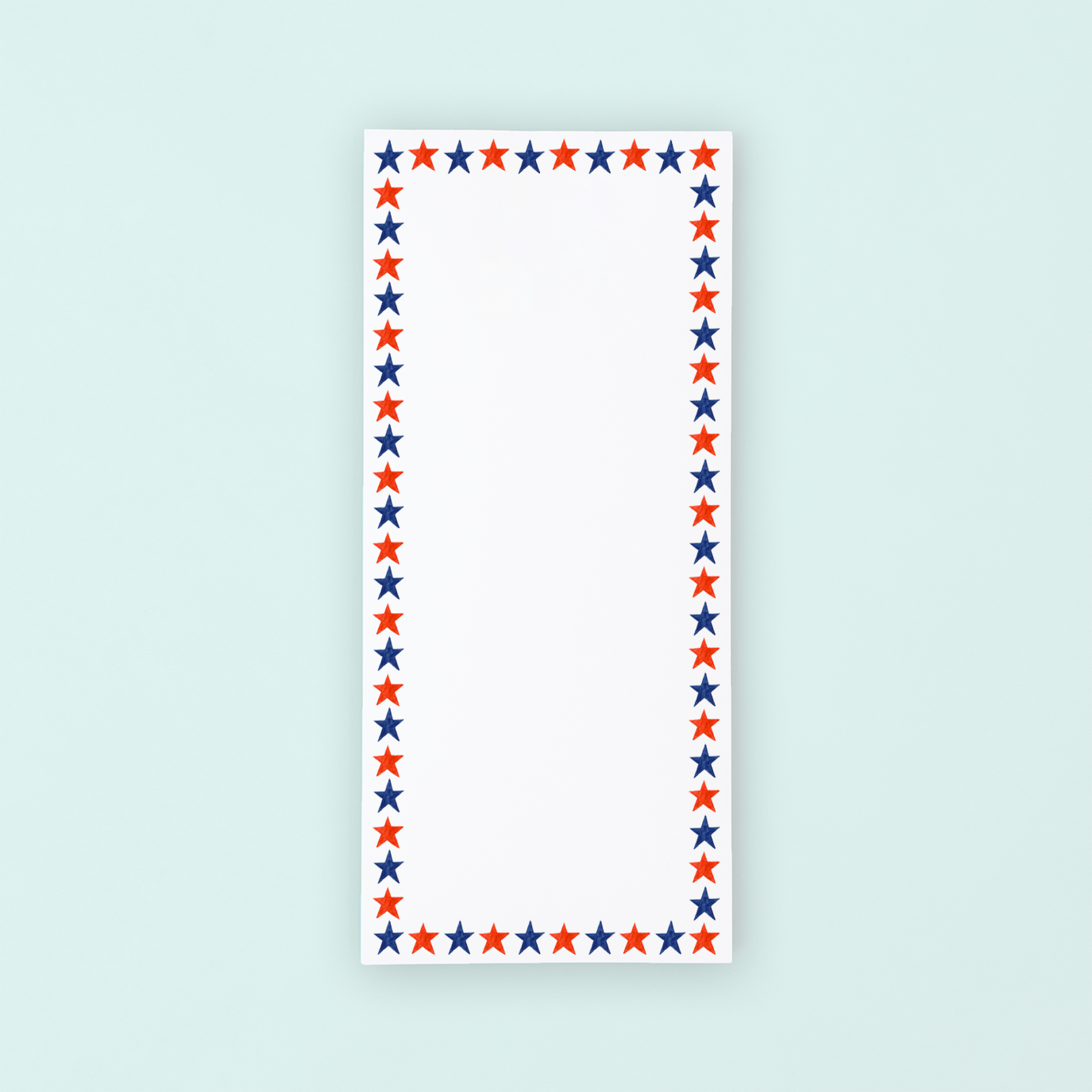 List Note Pad 4th of July Stars