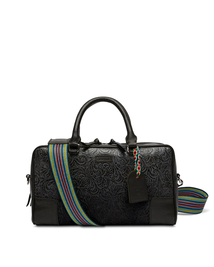CON SATCHEL-3439BLCKOS : STEELY