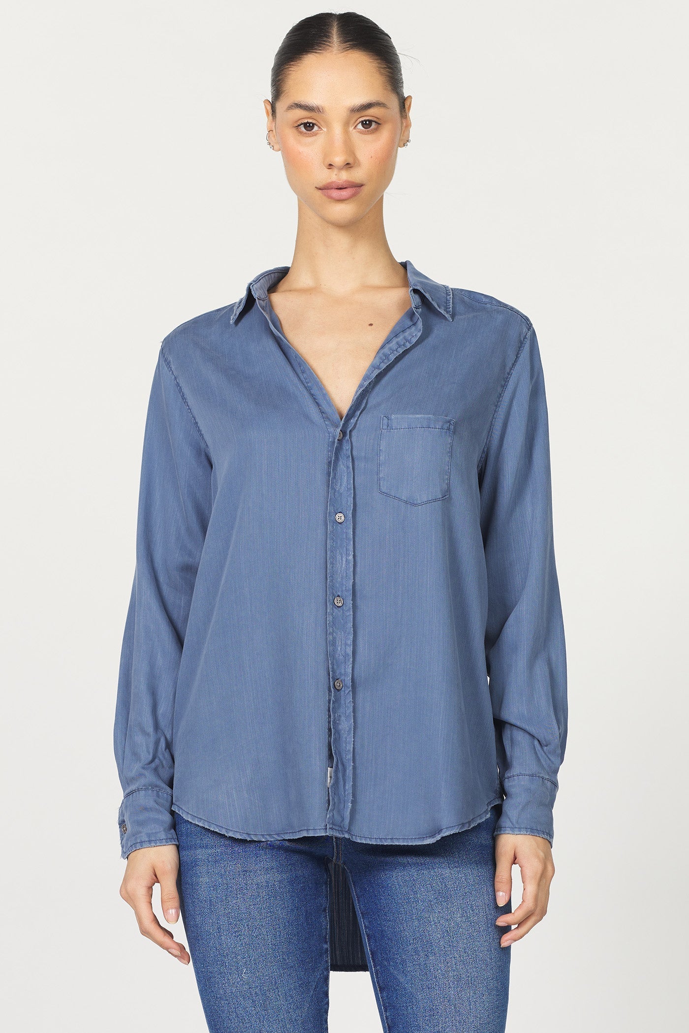 long sleeve denim top
