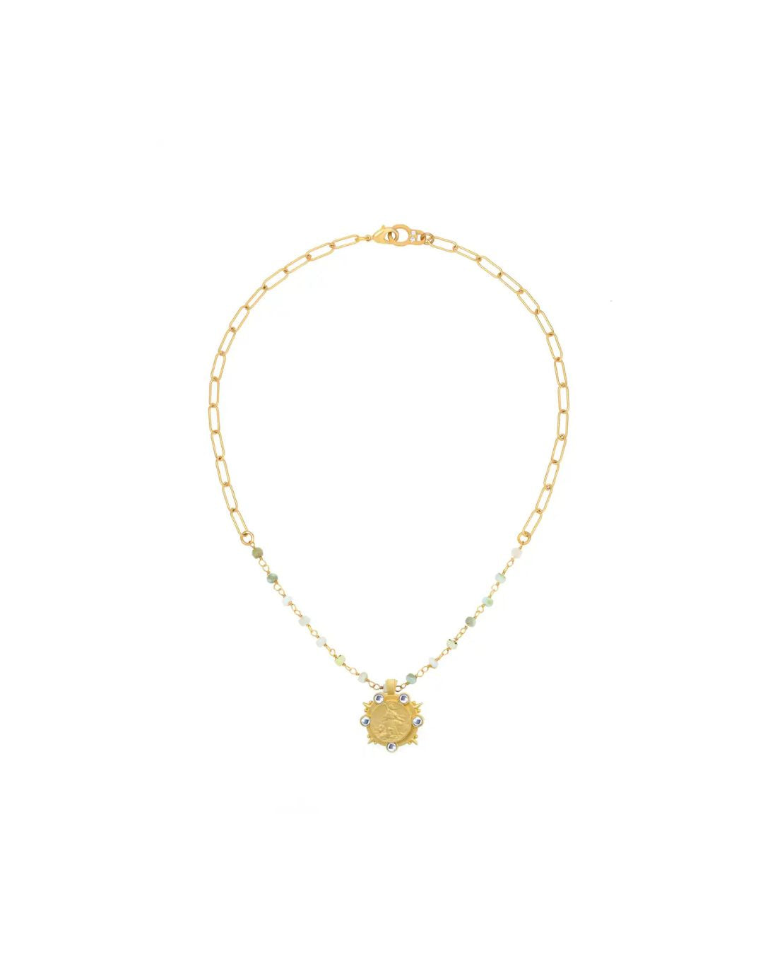 opal and gold necklace
