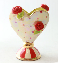 Mary Rose Young Vase Heart Encrusted | Multiple Patterns