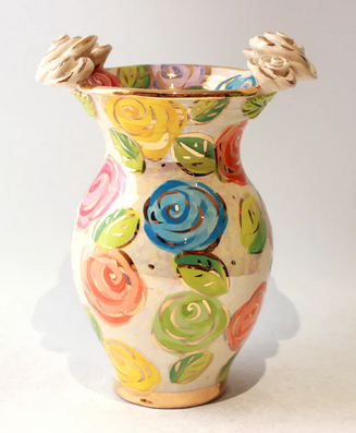 Mary Rose Young Vase Rose Edged | Multiple Patterns