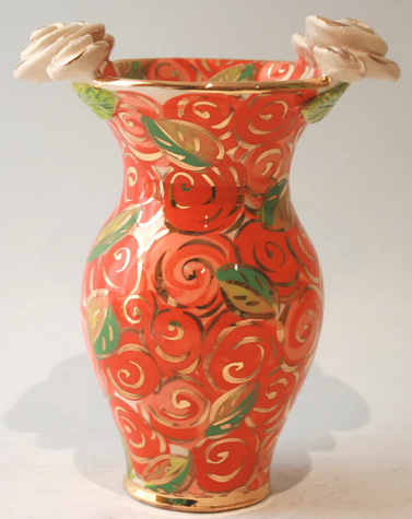 Mary Rose Young Vase Rose Edged | Multiple Patterns