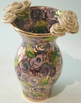 Mary Rose Young Vase Rose Edged | Multiple Patterns