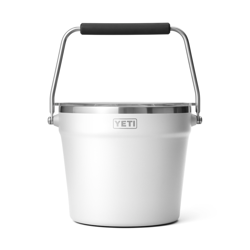white yeti beverage bucket