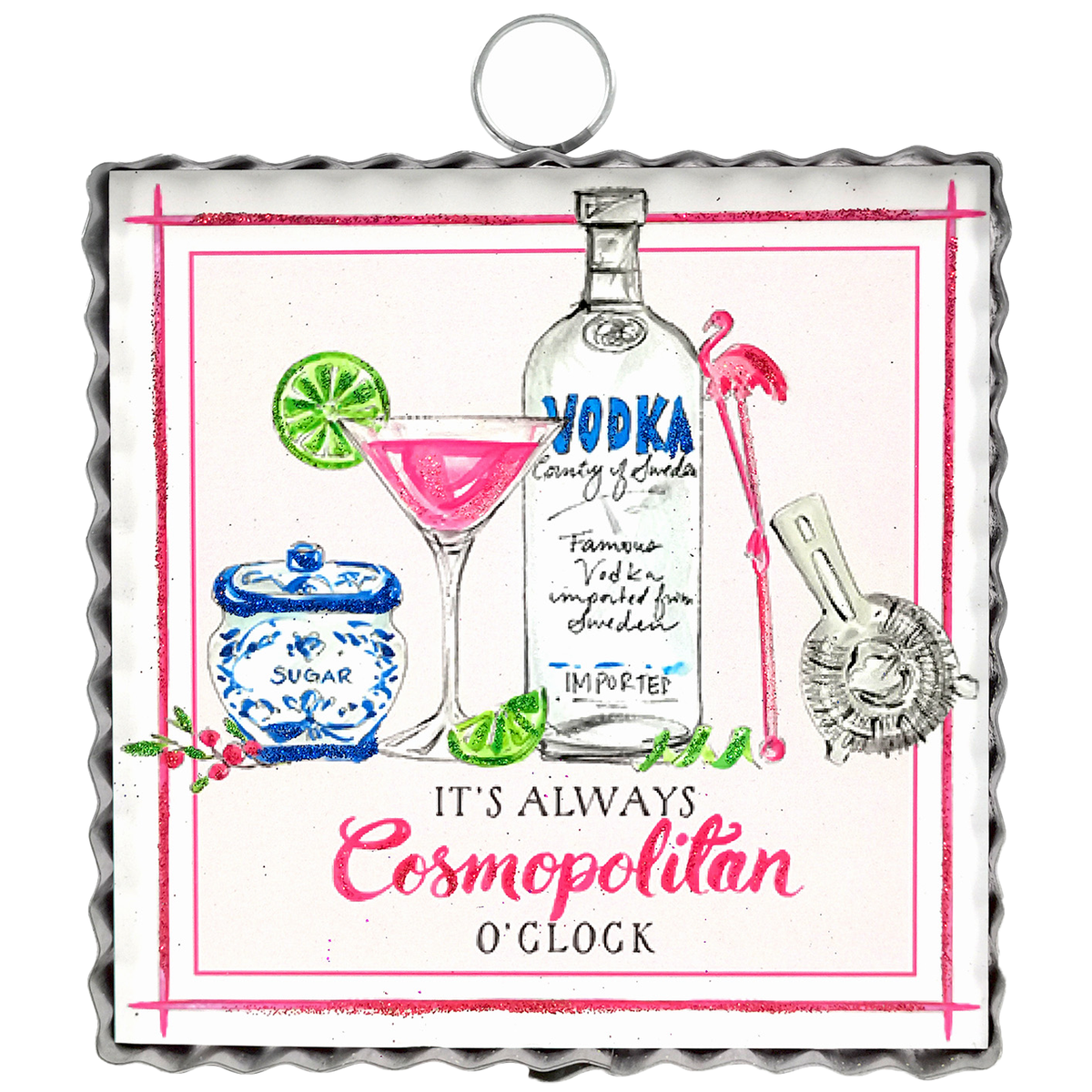 Round Top Print Mini Cosmopolitan Beck