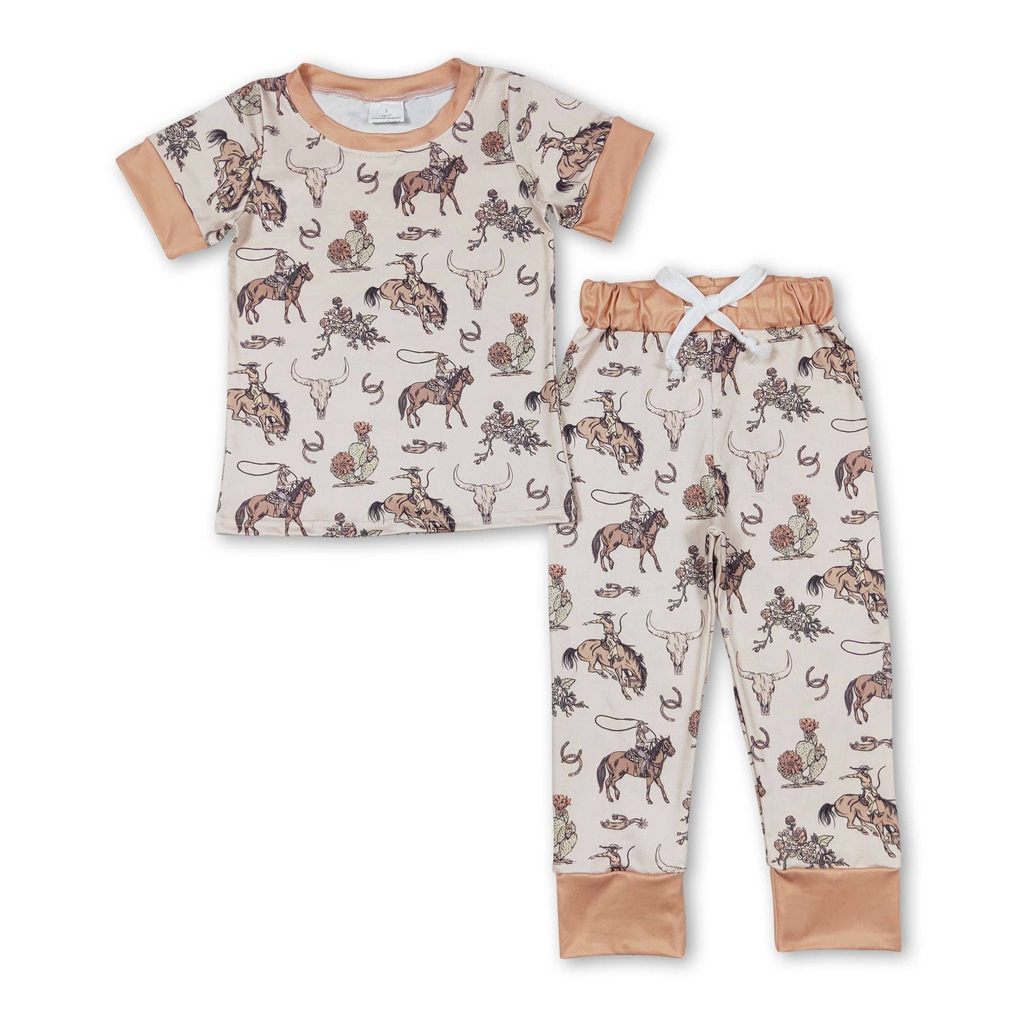 Rodeo Top & Bell Bottom Pants Bleached