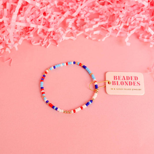 Red White & Blues Sprinkle Bracelet