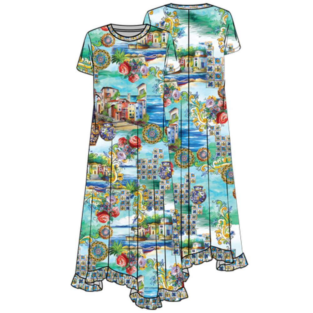 DRESS ASYMMETRIC HEM JANIE FAVORITE