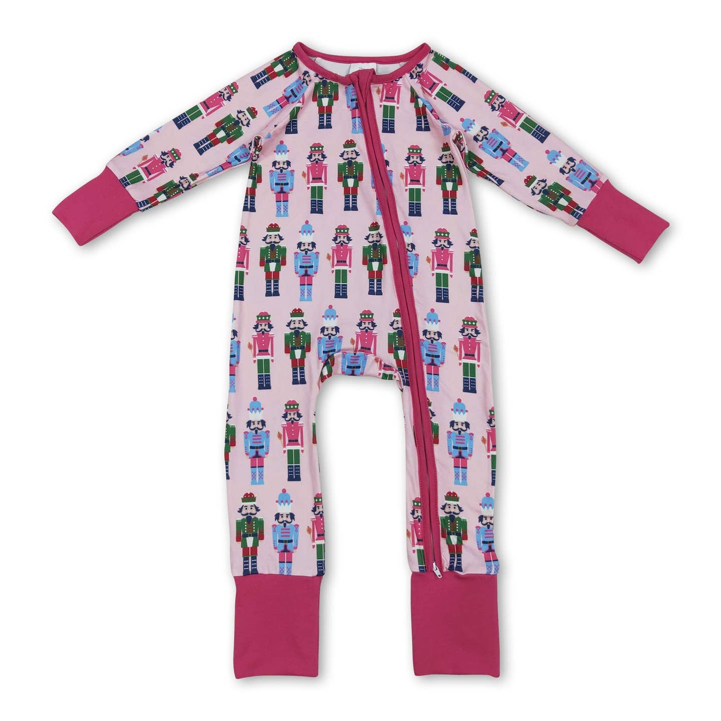 Baby LS Romper Christmas Ballet Zipper