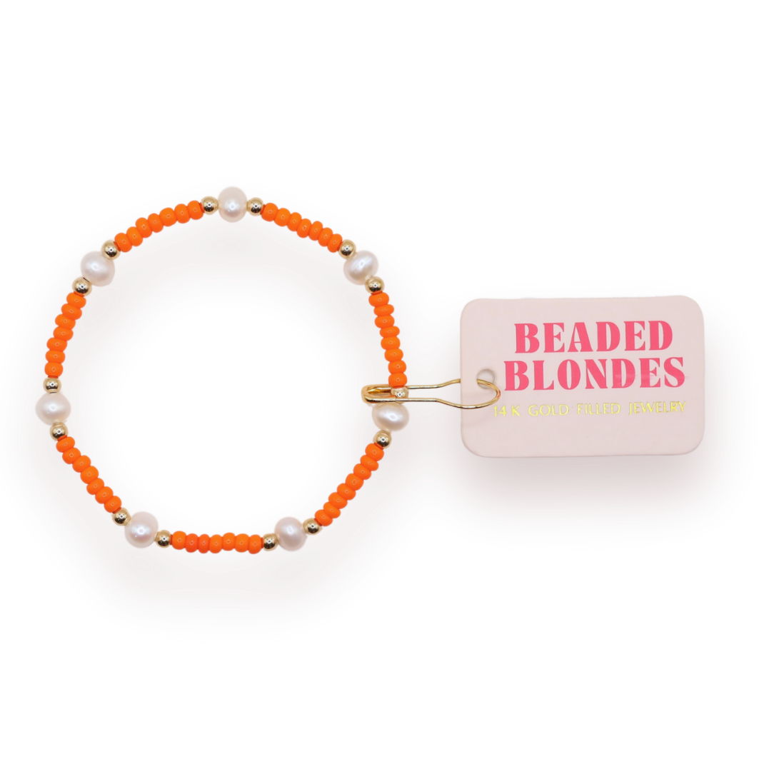 Pearl Orange Bracelet