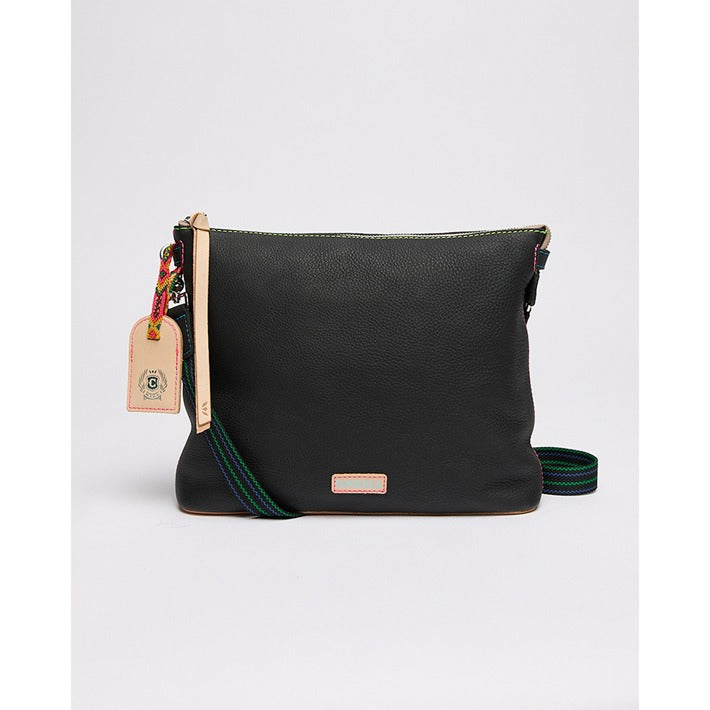 Cyndi downtown crossbody by Consuela, black leather crossbody bag