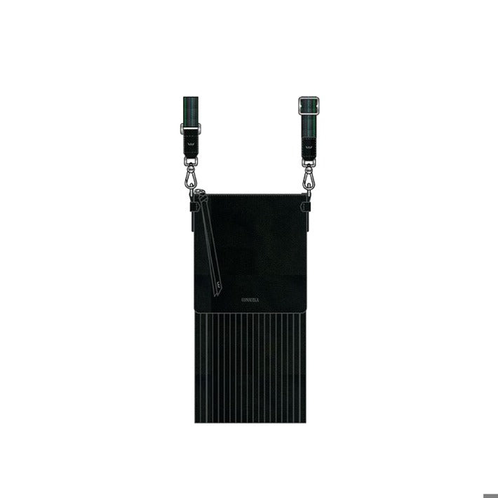 black crossbody with fringe