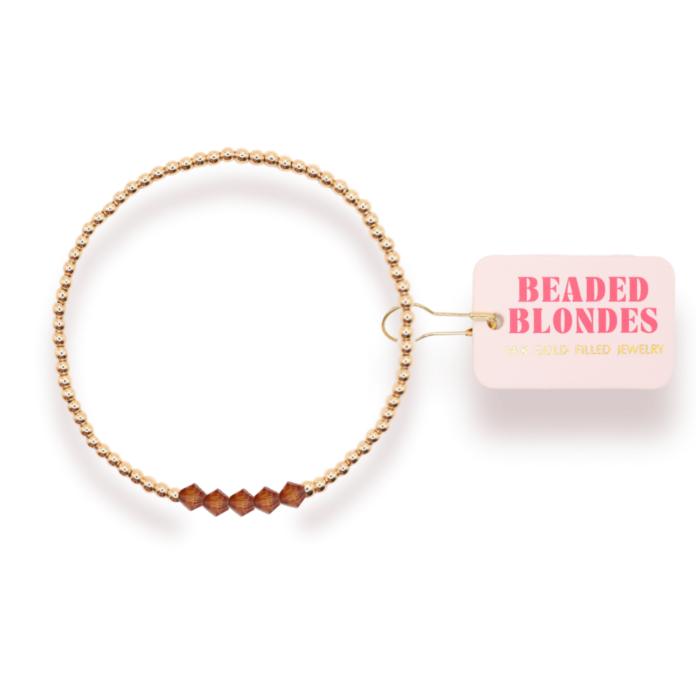 Kim Burnt Orange Bracelet