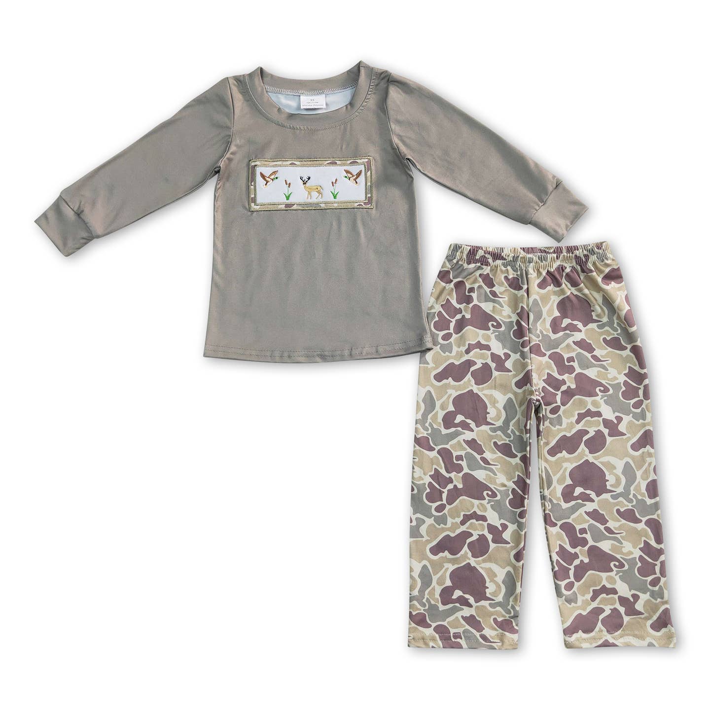 Baby LS Romper Duck Deer