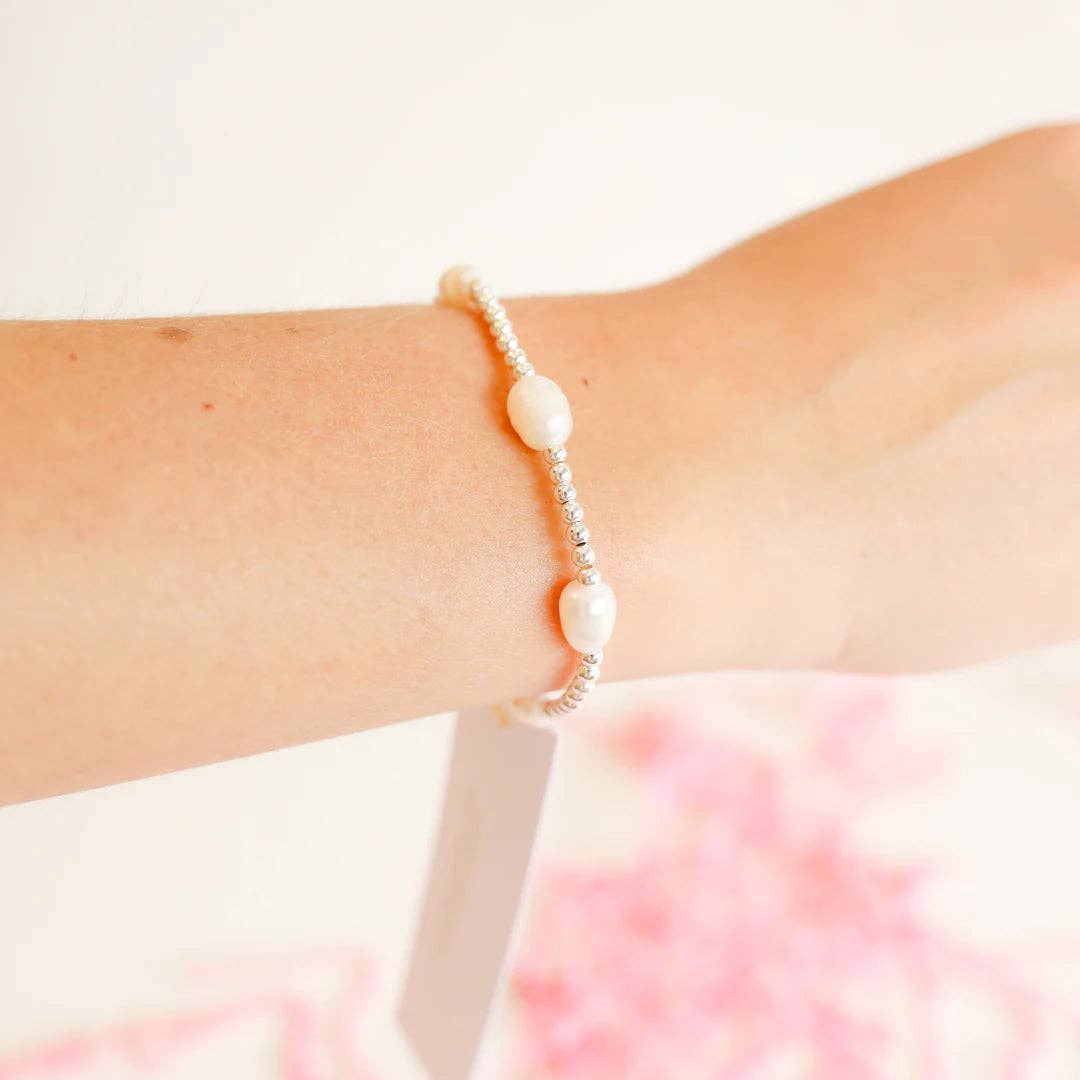Pearl Poppi Bracelet in Silver
