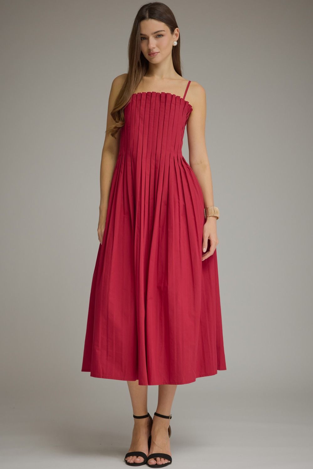 Entro Dress Pleated Midi