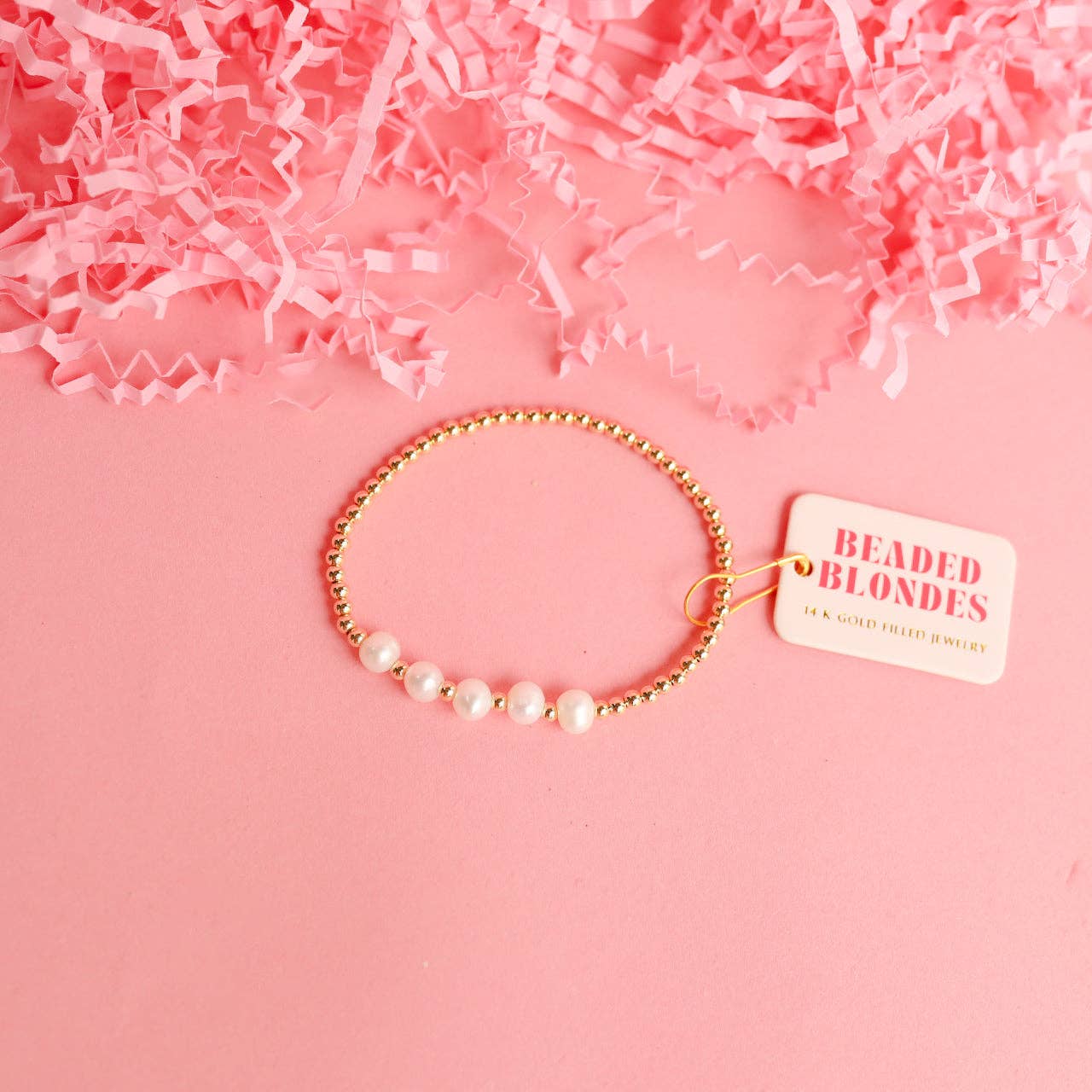 Tatum Pearl Bracelet in Gold