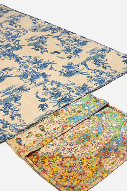 TRAVEL BLANKET REVERSIBLE W/ BAG 66X53 (Multiple Patterns)