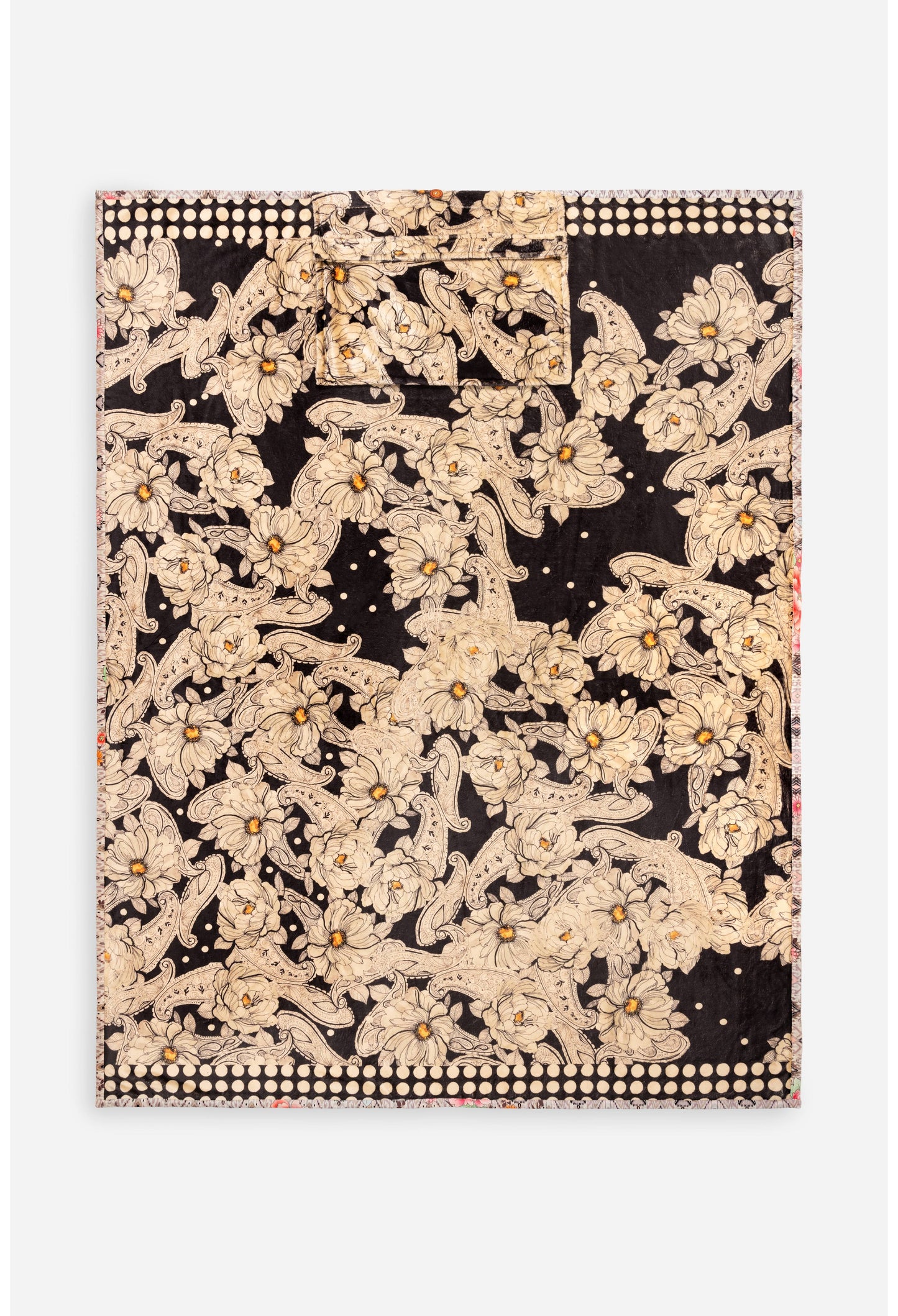 TRAVEL BLANKET REVERSIBLE W/ BAG 66X53 (Multiple Patterns)