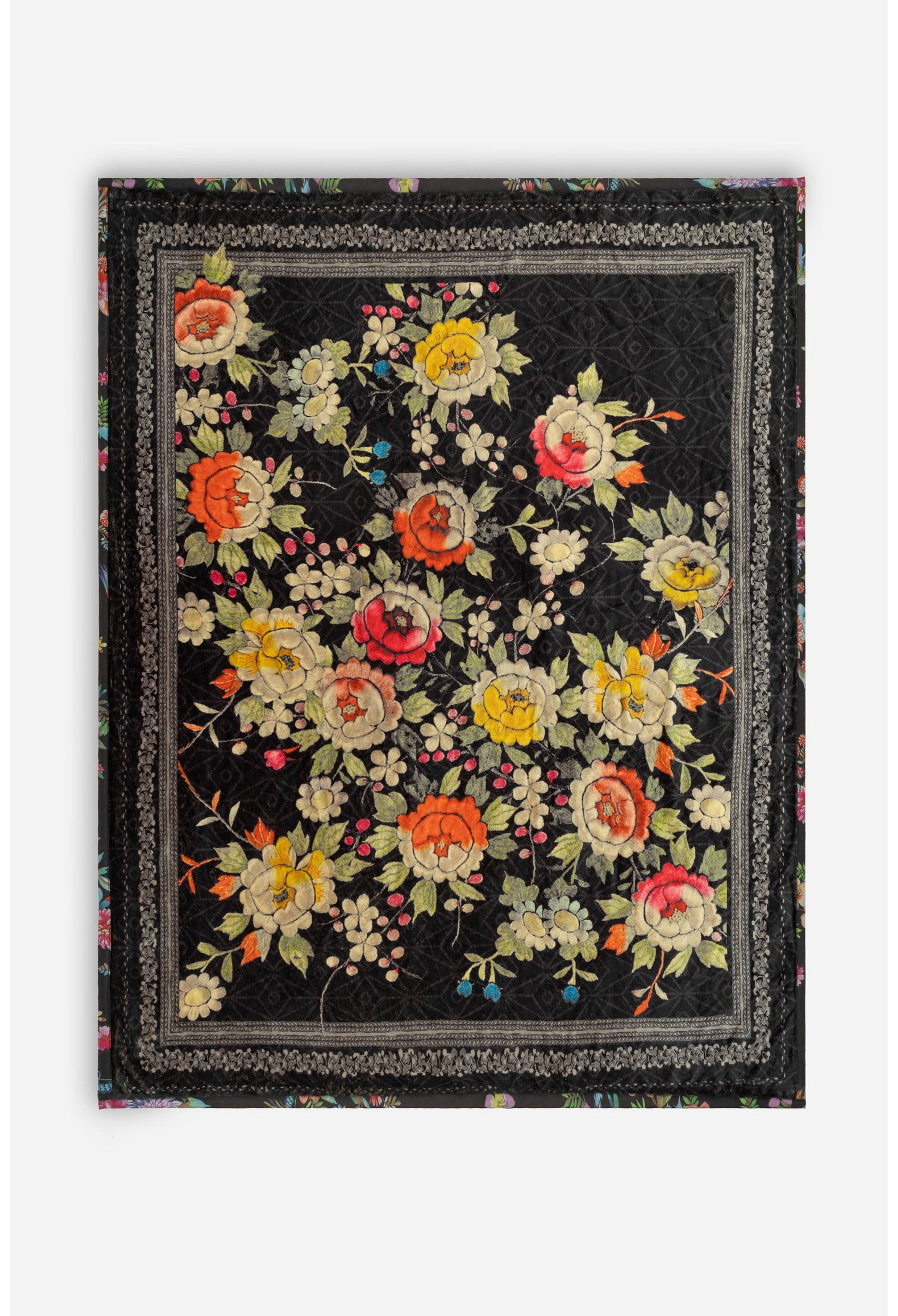 TRAVEL BLANKET REVERSIBLE W/ BAG 66X53 (Multiple Patterns)