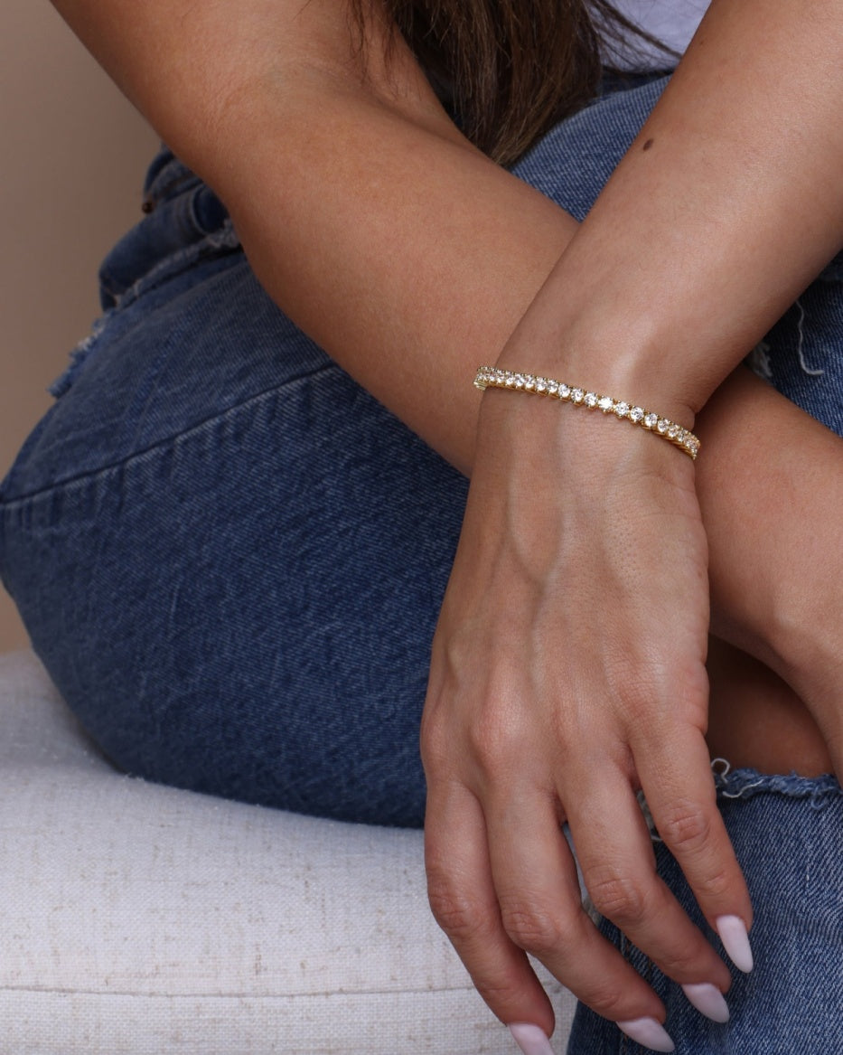 Melinda Maria Bracelet Not Your Basic Tennis 3MM Gold