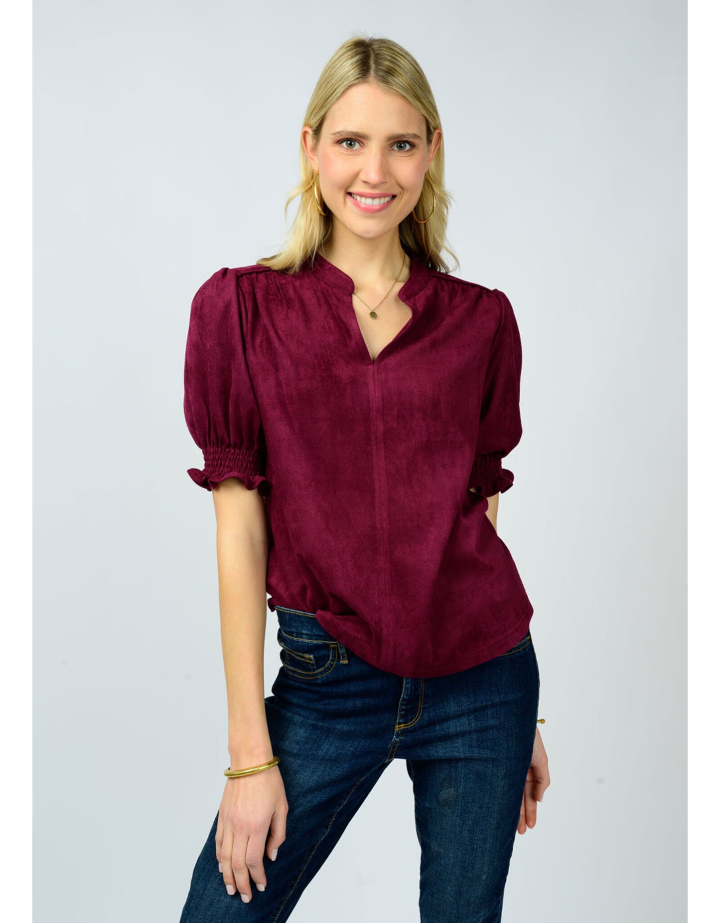 Wine Ivy Jane Top