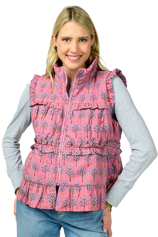 IVY JANE VEST STITCHED - KANTHA