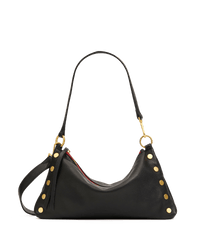 Hammitt KYLE MED Black / Brushed Gold Red Zip Shoulder Bag