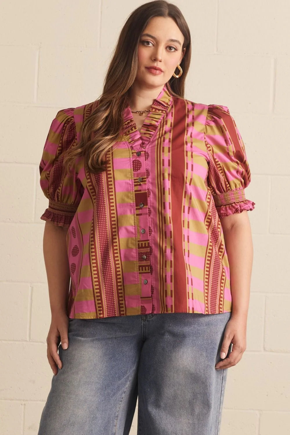 entro plum top in plus size