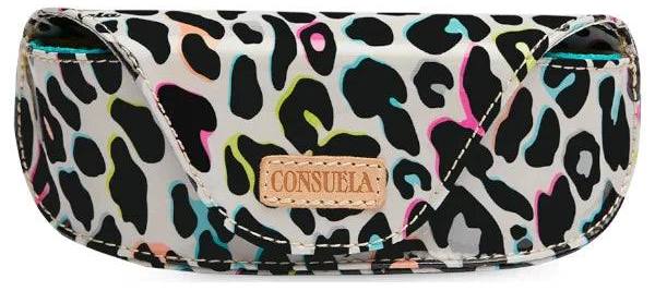 coco consuela sunglass case, leopard consuela sunglass case