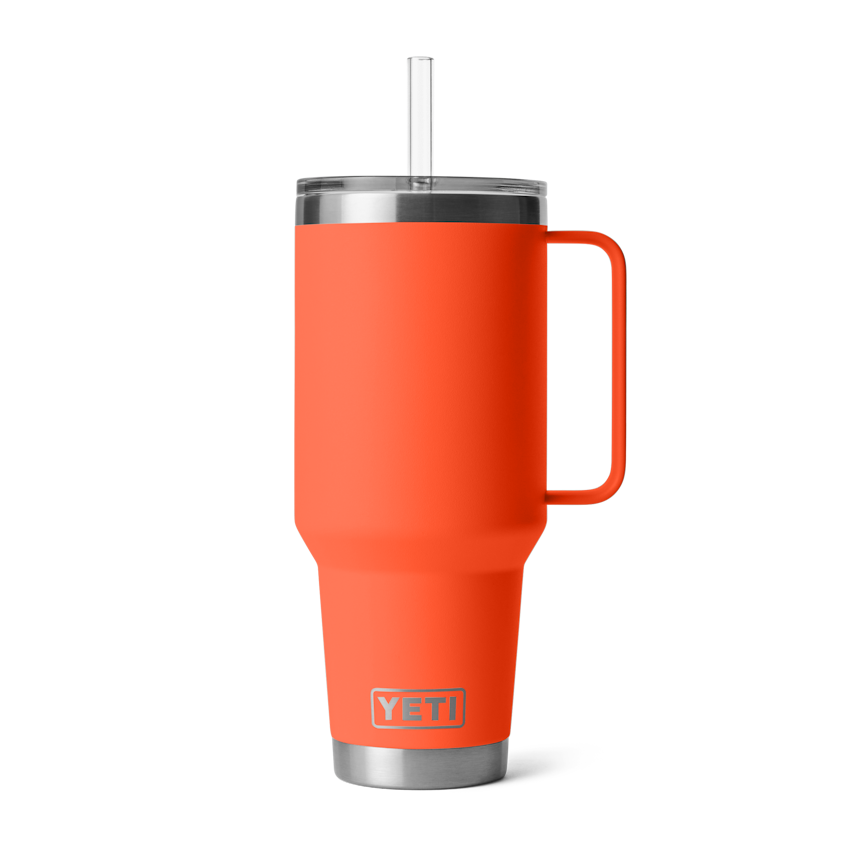 RAMBLER 42OZ MUG STRAW LID TUMBLER
