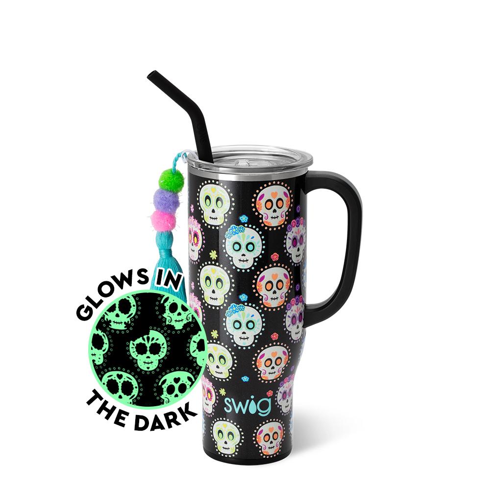 MEGA MUG W/ HANDLE LID STRAW (Multiple Patterns)