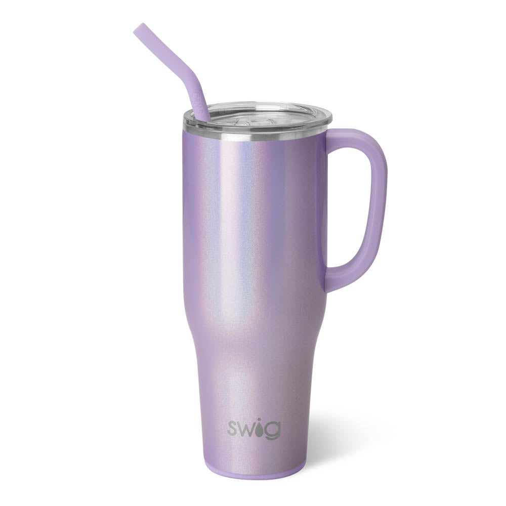 MEGA MUG W/ HANDLE LID STRAW (Multiple Patterns)