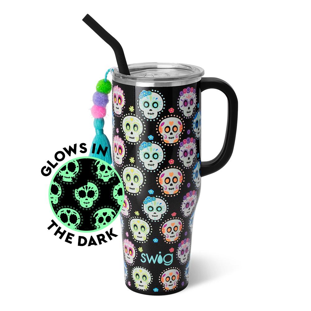 MEGA MUG W/ HANDLE LID STRAW (Multiple Patterns)