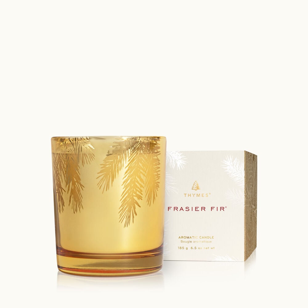 Frasier Fir Gilded Gold Candle Poured