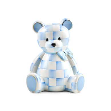 Mackenzie-Childs Bank Sky Check Bear