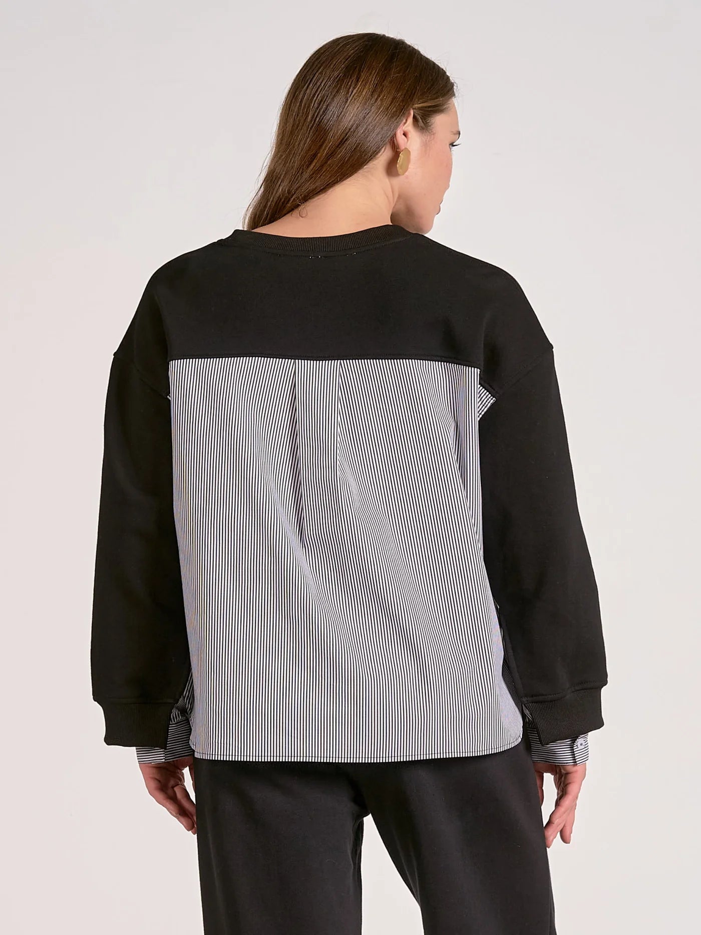 Top L/S Mixed Media