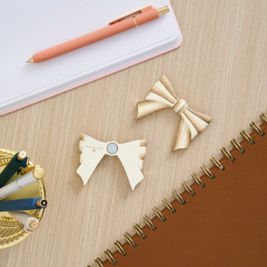 Mackenzie-Childs Magnet Bow Mocha