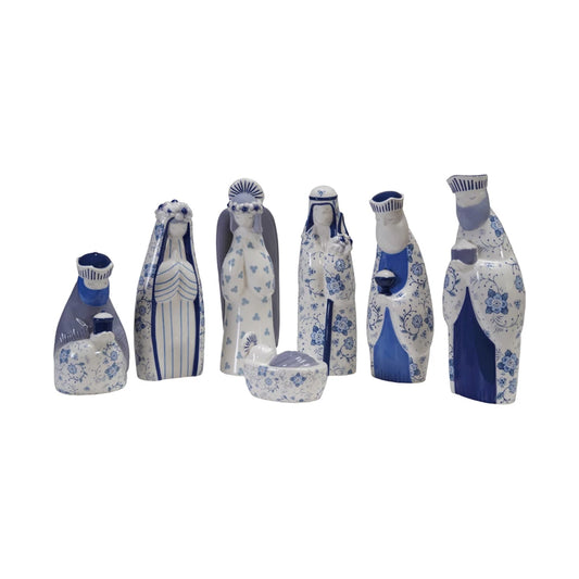 Nativity Floral Pattern Set of 7