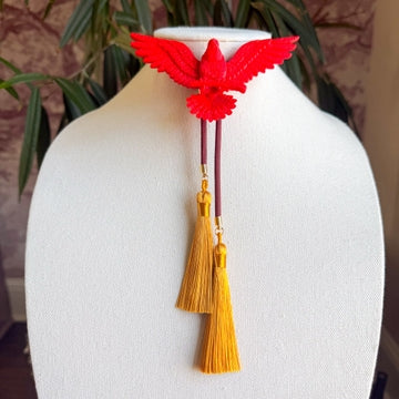 Bolo Eagle Candy Red with Maroon & Golden Yellow