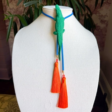Bolo Alligator Green with Ocean Blue & Orange