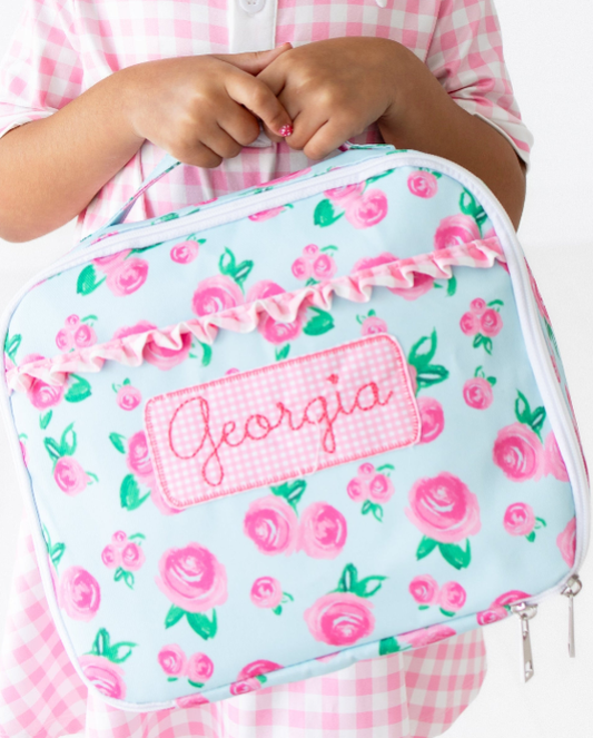 Lunch Bag - Watercolor Roses Insulated