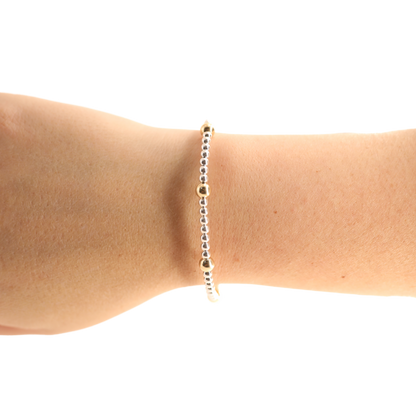 Olive Bracelet Silver with Gold