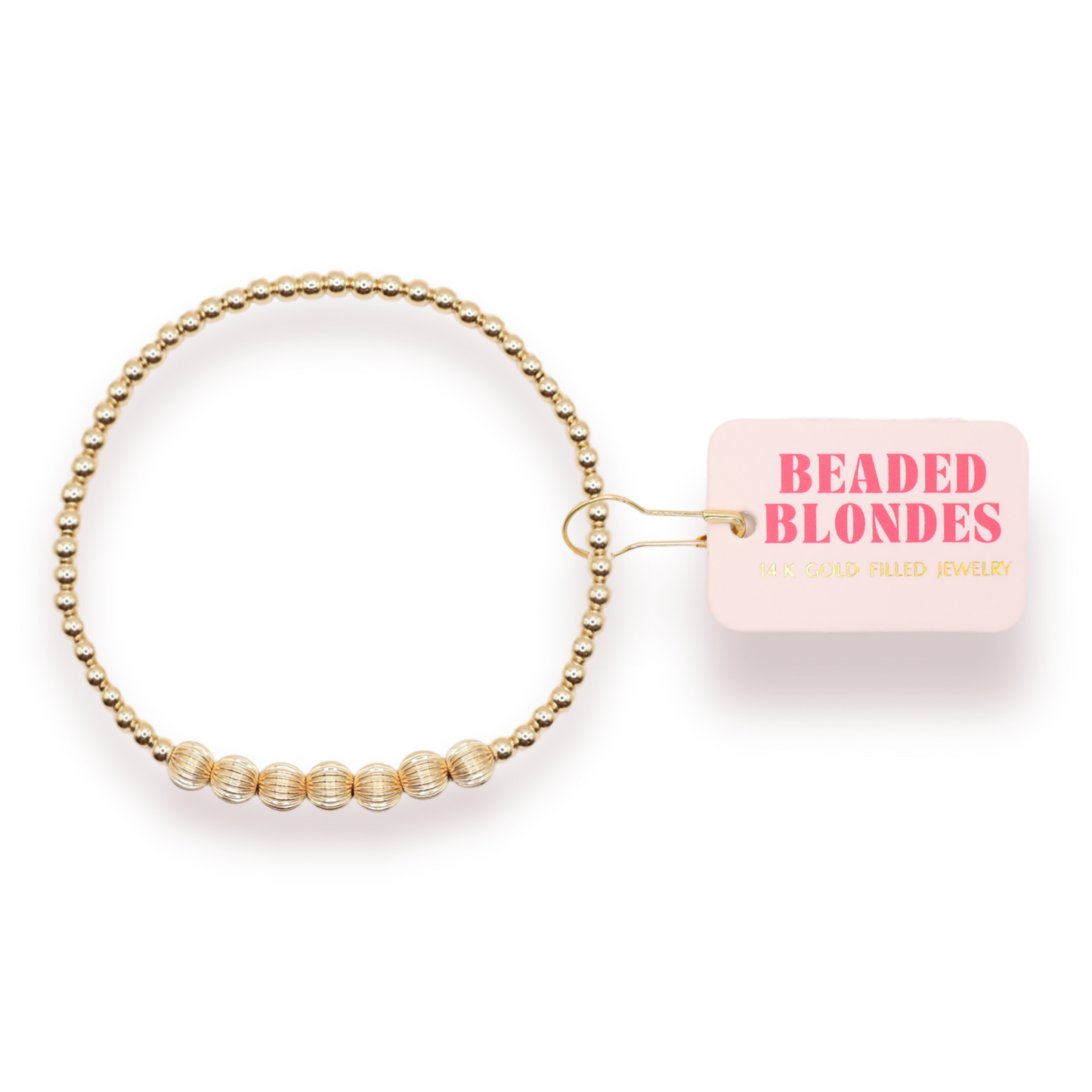 Lucky Fluted Bracelet in Gold