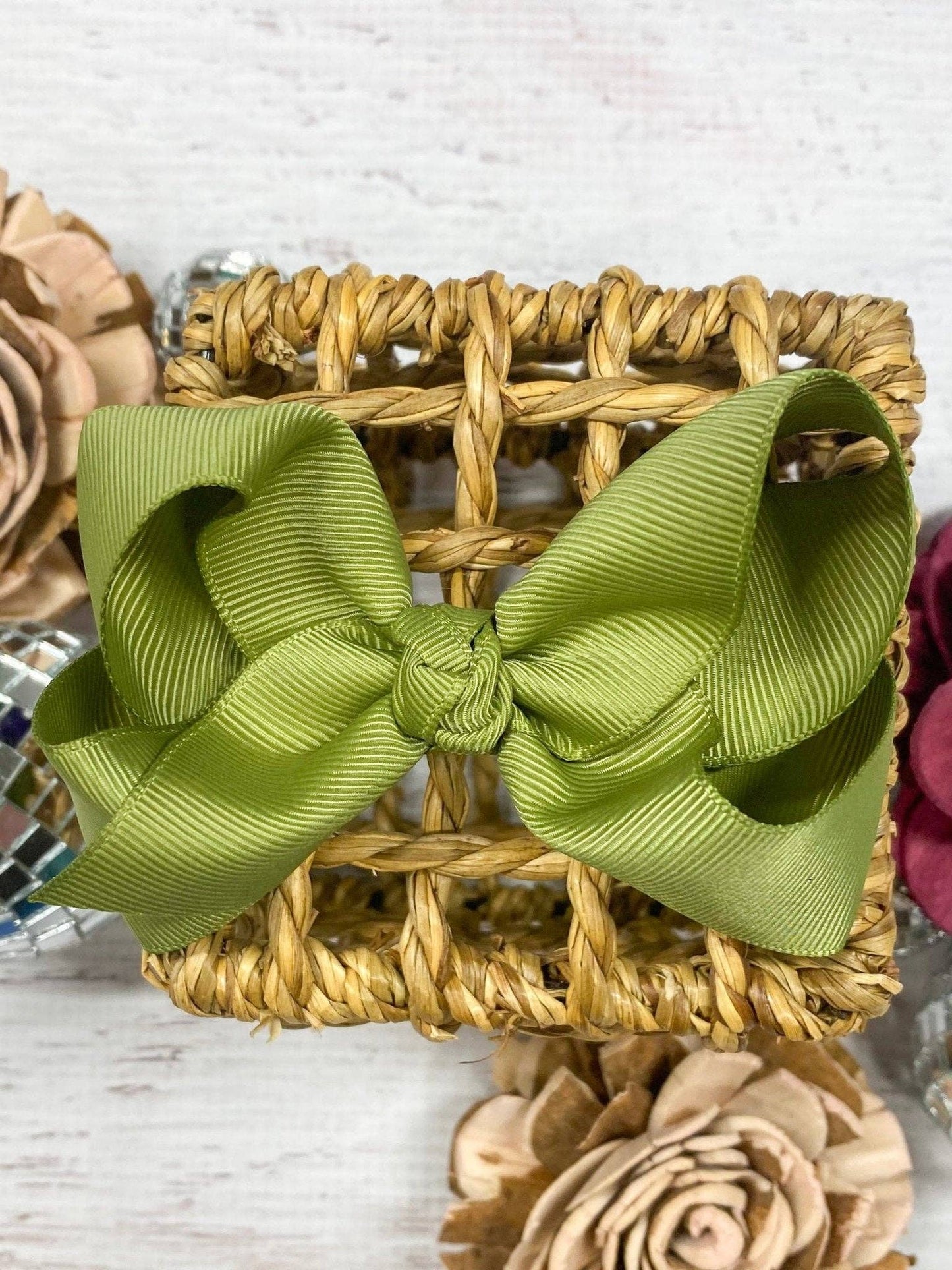 Hair Bow Essential Grosgrain Alligator Clip 4"